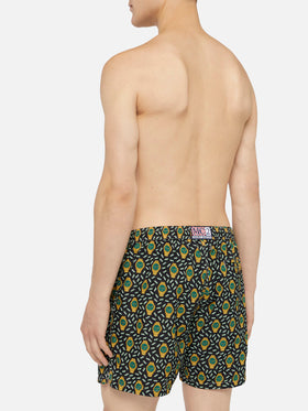 Lightweight fabric swim shorts Lighting with watch print - MC2 Saint Barth