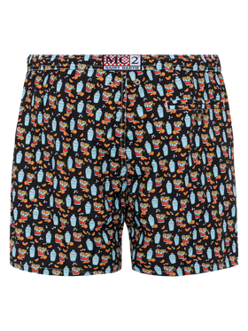 Lightweight fabric swim shorts Lighting with negroni print - MC2 Saint Barth