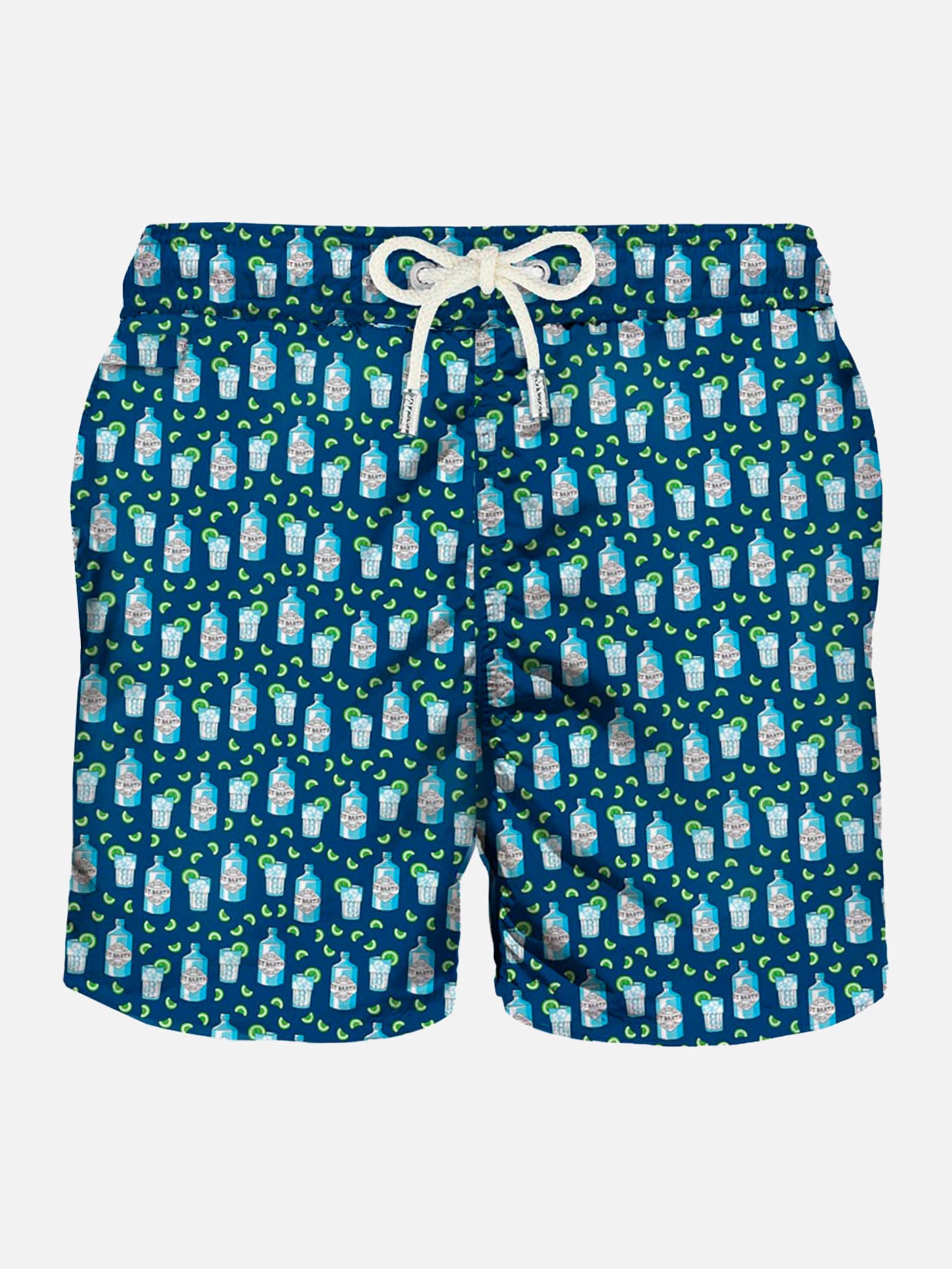 Lightweight fabric swim shorts Lighting with gin tonic print - MC2 Saint Barth