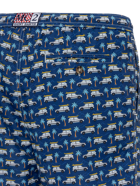 Lightweight fabric swim shorts Lighting with Panda car print | FIAT SPECIAL EDITION - MC2 Saint Barth