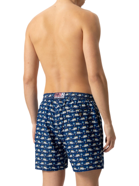 Lightweight fabric swim shorts Lighting with Panda car print | FIAT SPECIAL EDITION - MC2 Saint Barth