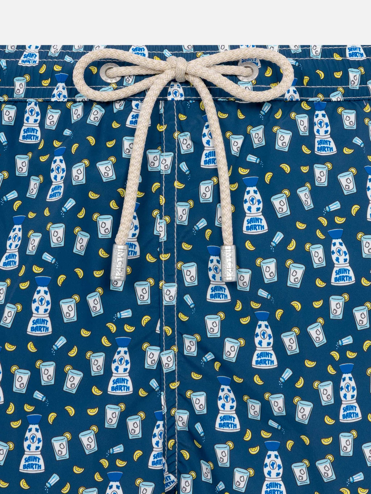 Lightweight fabric swim shorts Lighting with tequila print - MC2 Saint Barth