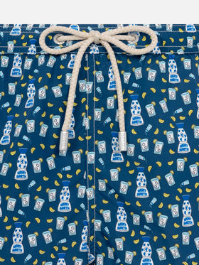 Lightweight fabric swim shorts Lighting with tequila print - MC2 Saint Barth