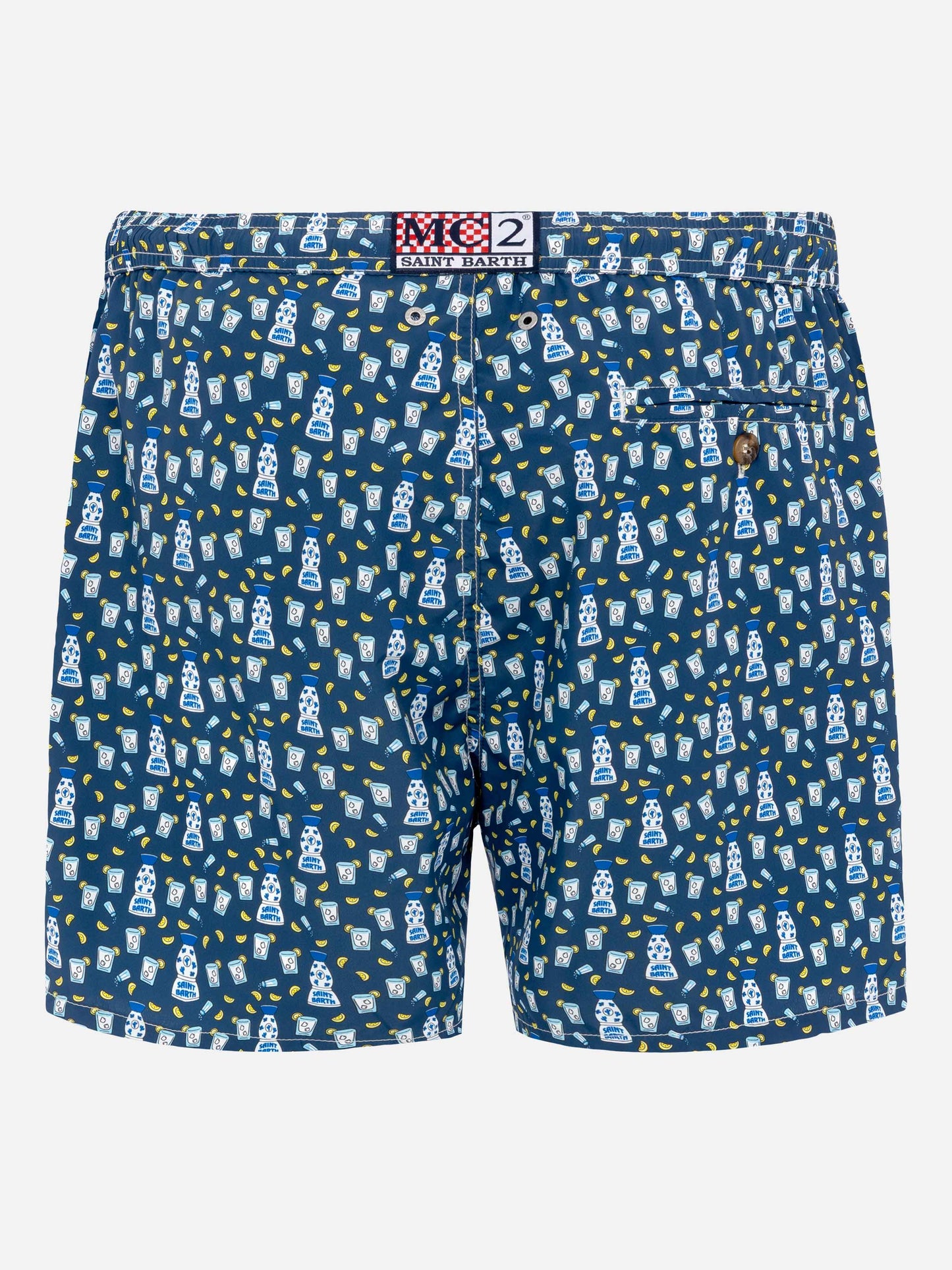Lightweight fabric swim shorts Lighting with tequila print - MC2 Saint Barth