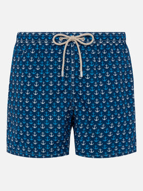 Lightweight fabric swim shorts Lighting with anchor print - MC2 Saint Barth