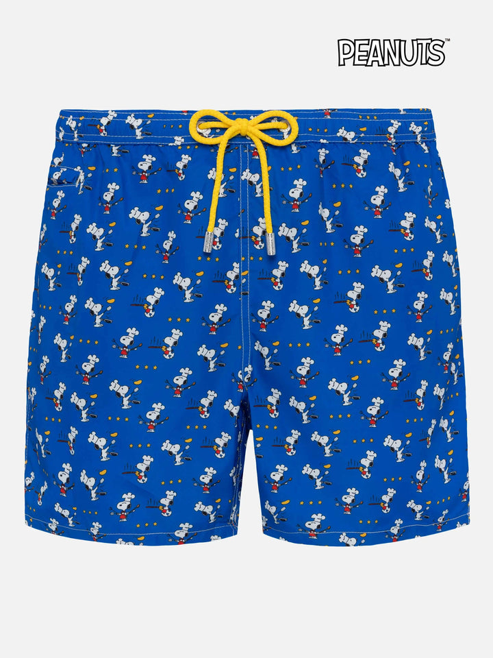 Lightweight fabric swim shorts Lighting with Snoopy chef print | SNOOPY PEANUTS® SPECIAL EDITION