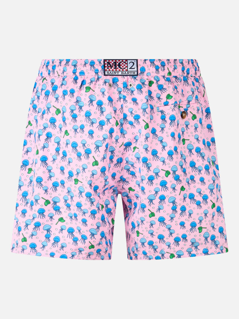 Herren-Badeshorts aus leichtem Stoff Lighting Micro Fantasy mit Quallen-Print