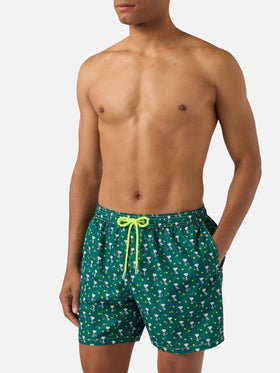 Costume mare Lighting Micro verde con stampa Snoopy tennis | Special Edition
