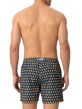 Lightweight fabric swim shorts Lighting with ducky print - MC2 Saint Barth