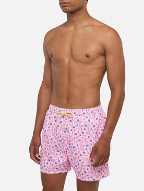 Lightweight fabric swim shorts Lighting with doctor job print