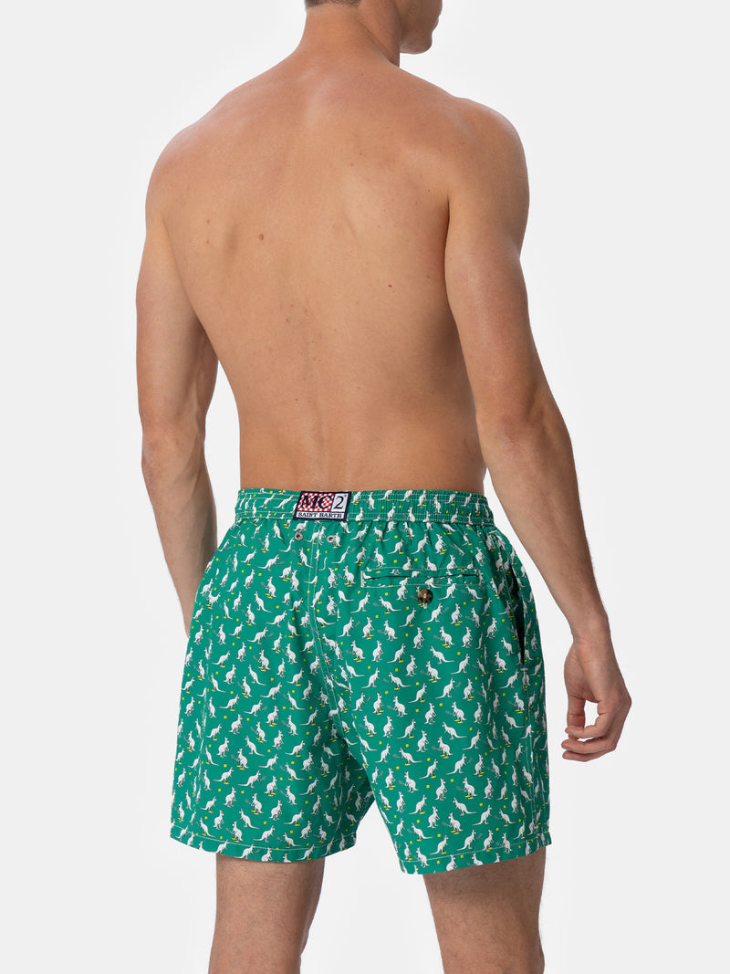 Man lightweight fabric swim-shorts Lighting Micro Fantasy with Australian Brand logo print | AUSTRALIAN BRAND SPECIAL EDITION