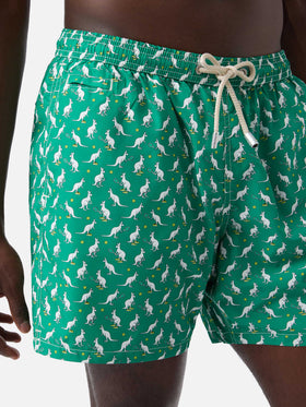 Lighting Micro Fantasy green Australian print swim shorts | Special Edition