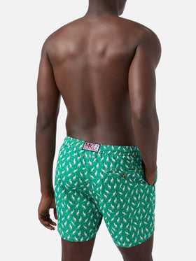 Lighting Micro Fantasy green Australian print swim shorts | Special Edition