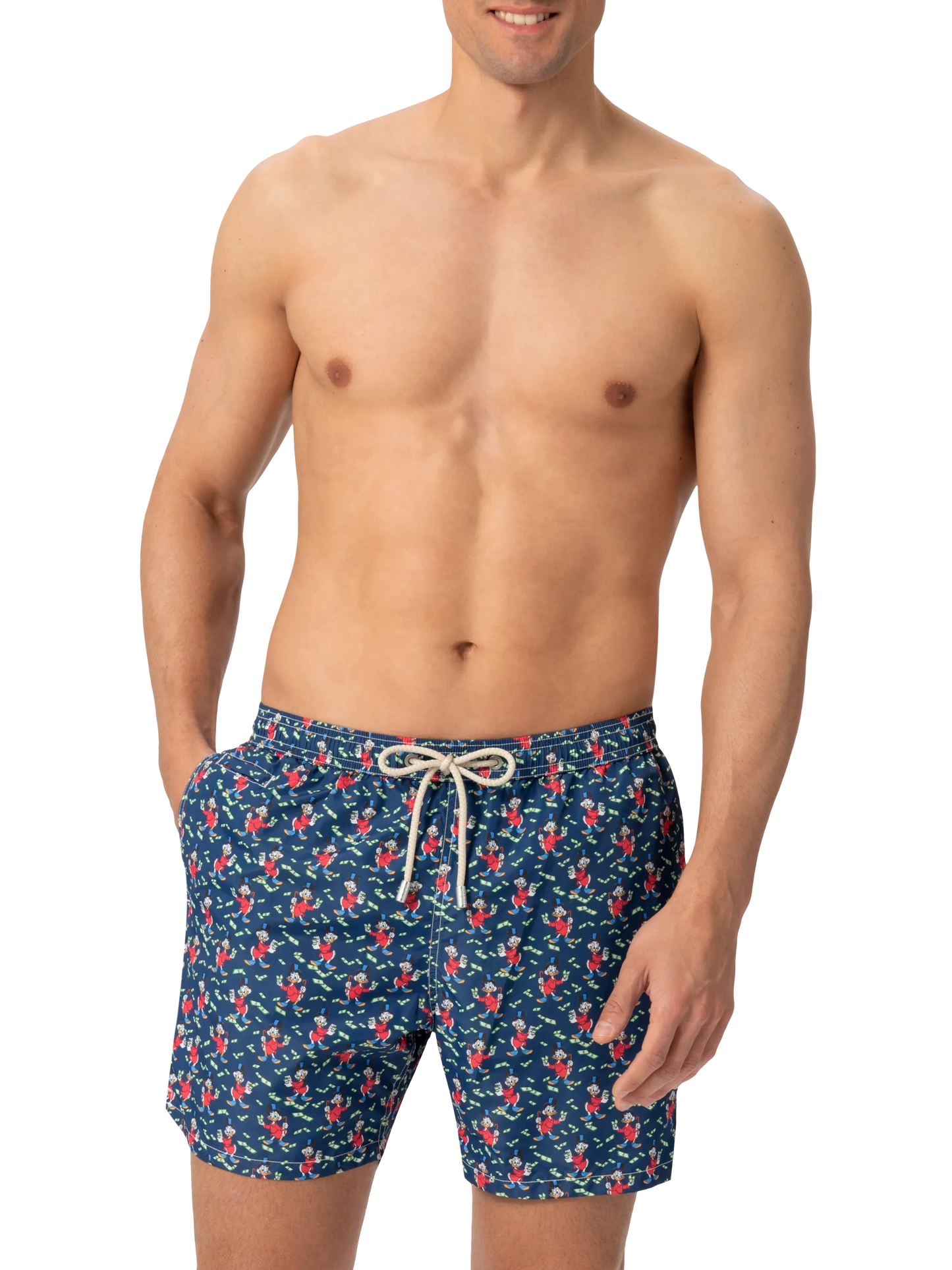 Lightweight fabric swim shorts Lighting with Scrooge print | DISNEY® SPECIAL EDITION - MC2 Saint Barth