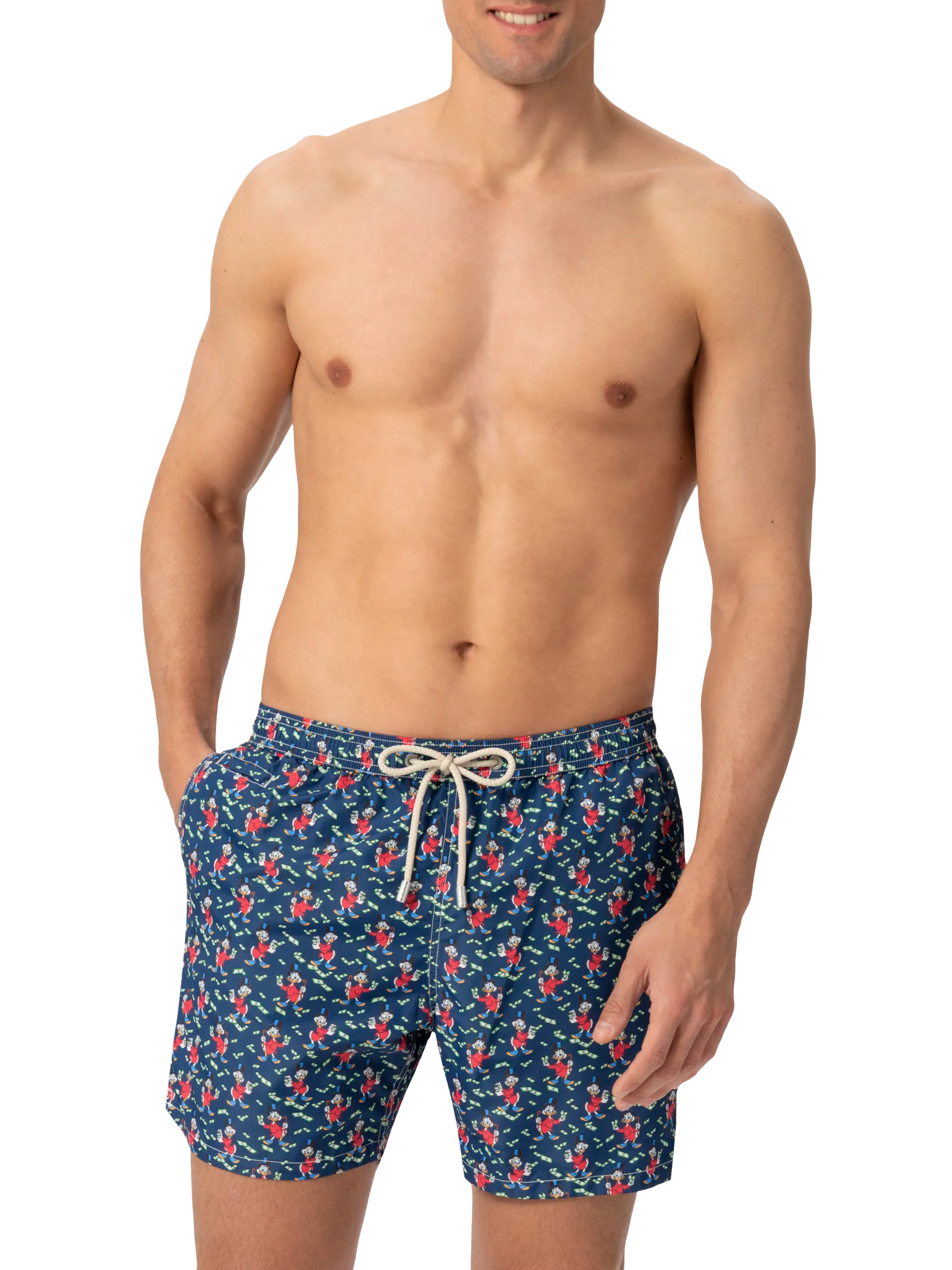 Lightweight fabric swim shorts Lighting with Scrooge print | DISNEY® SPECIAL EDITION - MC2 Saint Barth