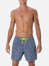 Herren-Badeshorts aus leichtem Stoff Lighting Micro Fantasy mit Hummer-Print