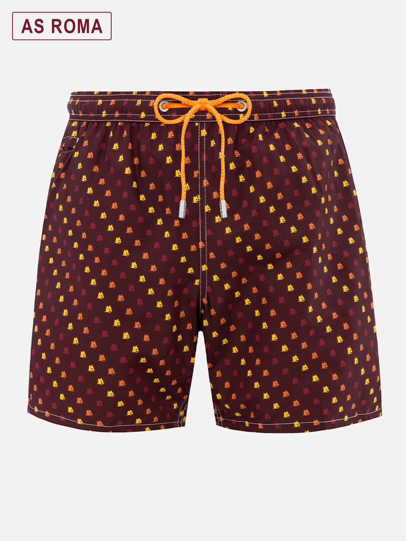 Badeshorts für Herren aus leichtem Stoff Lighting Micro Fantasy mit Roma-Aufdruck | AS ROMA SPECIAL EDITION