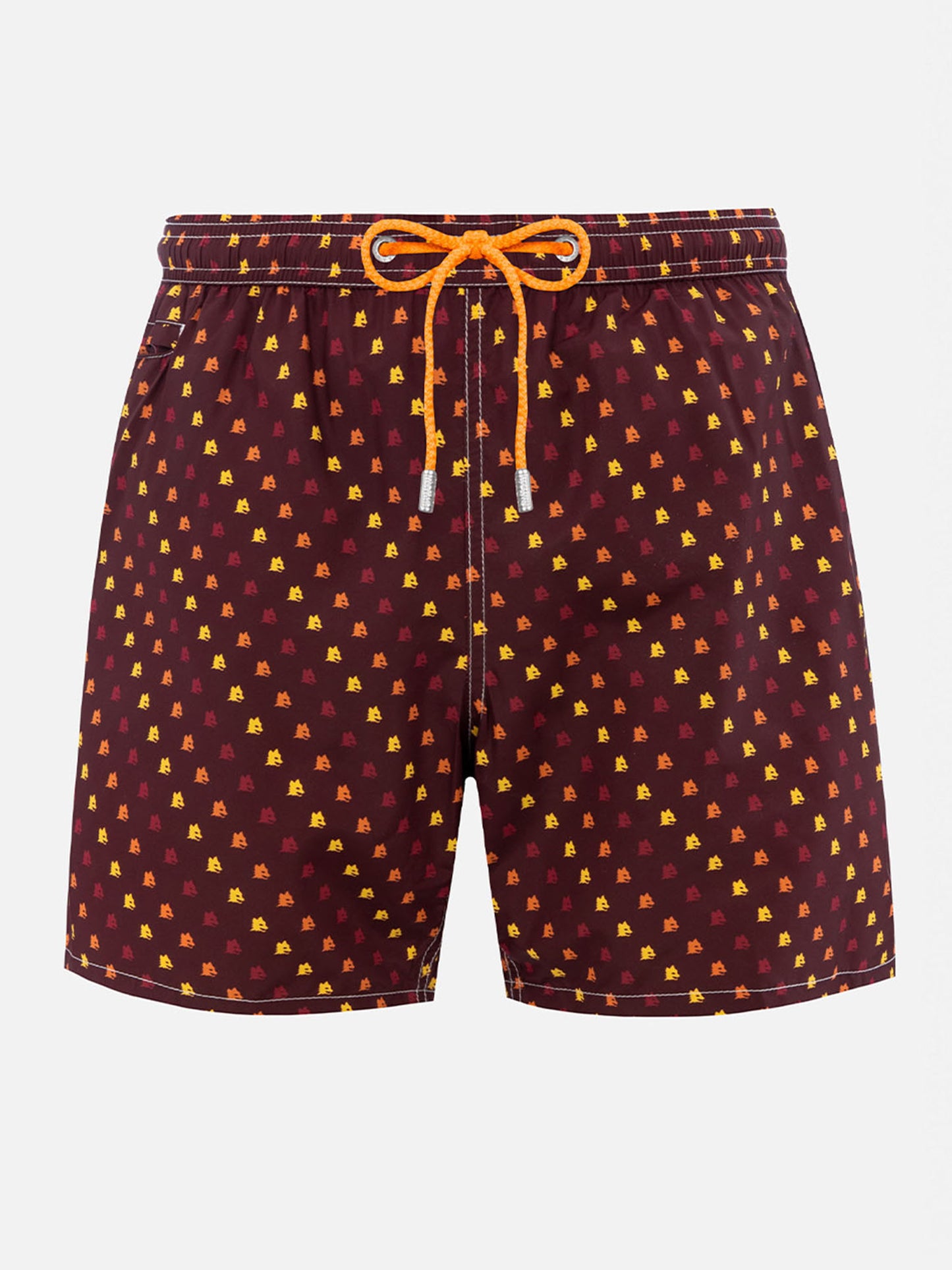 Leichte Badehose aus Stoff mit Roma-Print | AS ROMA SPECIAL EDITION