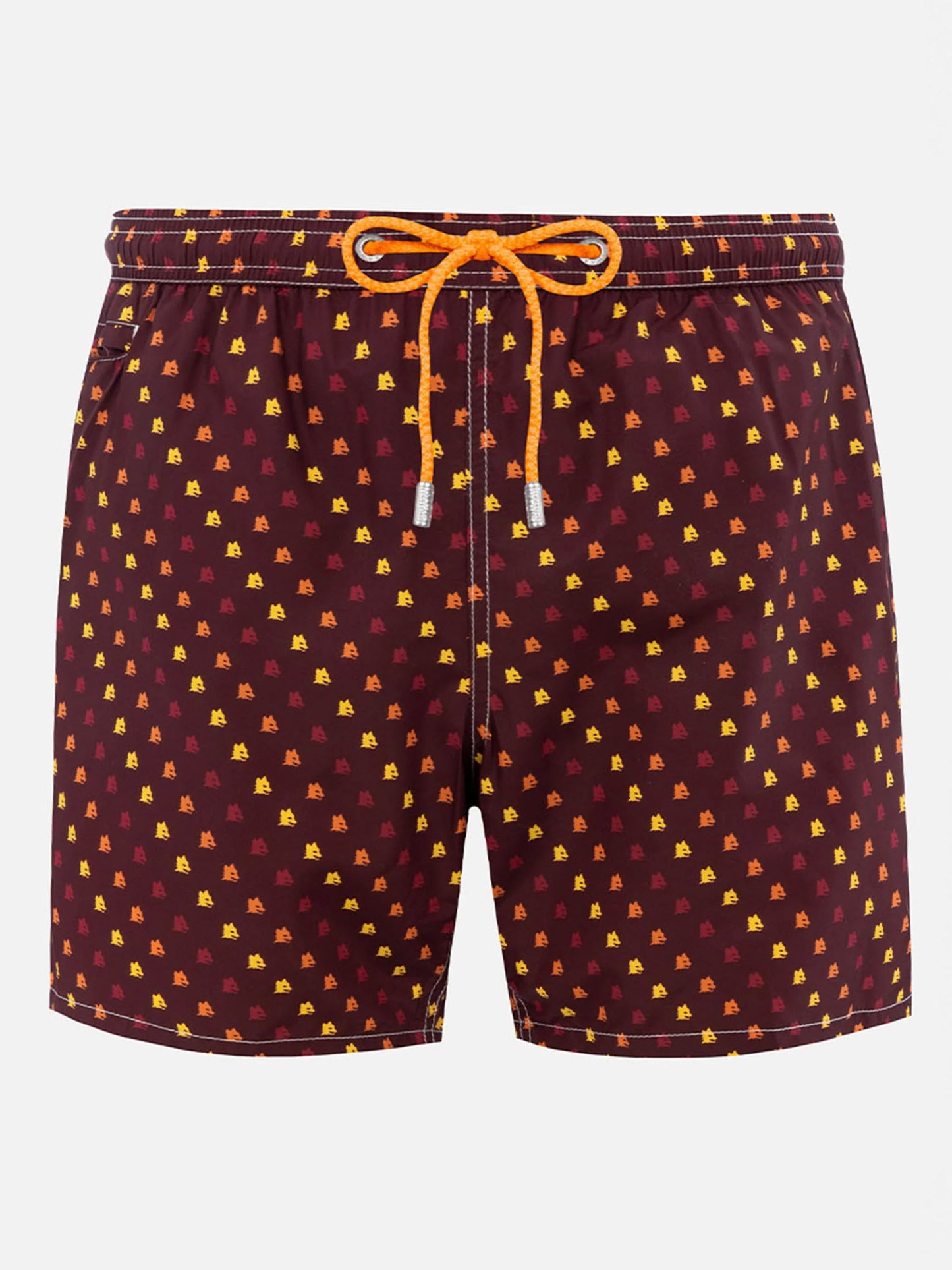 Lightweight fabric swim-shorts Lighting with Roma print | AS ROMA SPECIAL EDITION