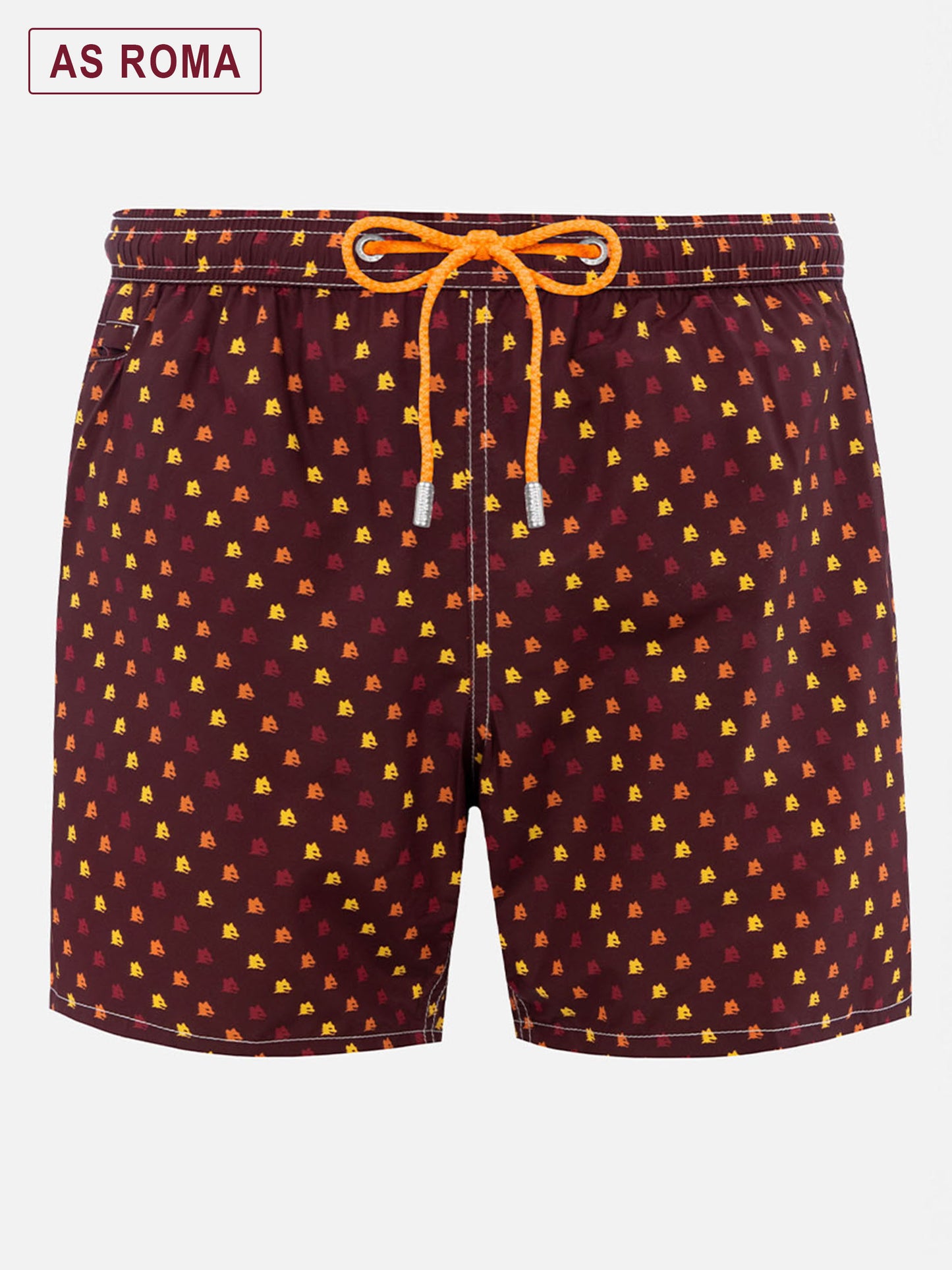 Leichte Badehose aus Stoff mit Roma-Print | AS ROMA SPECIAL EDITION