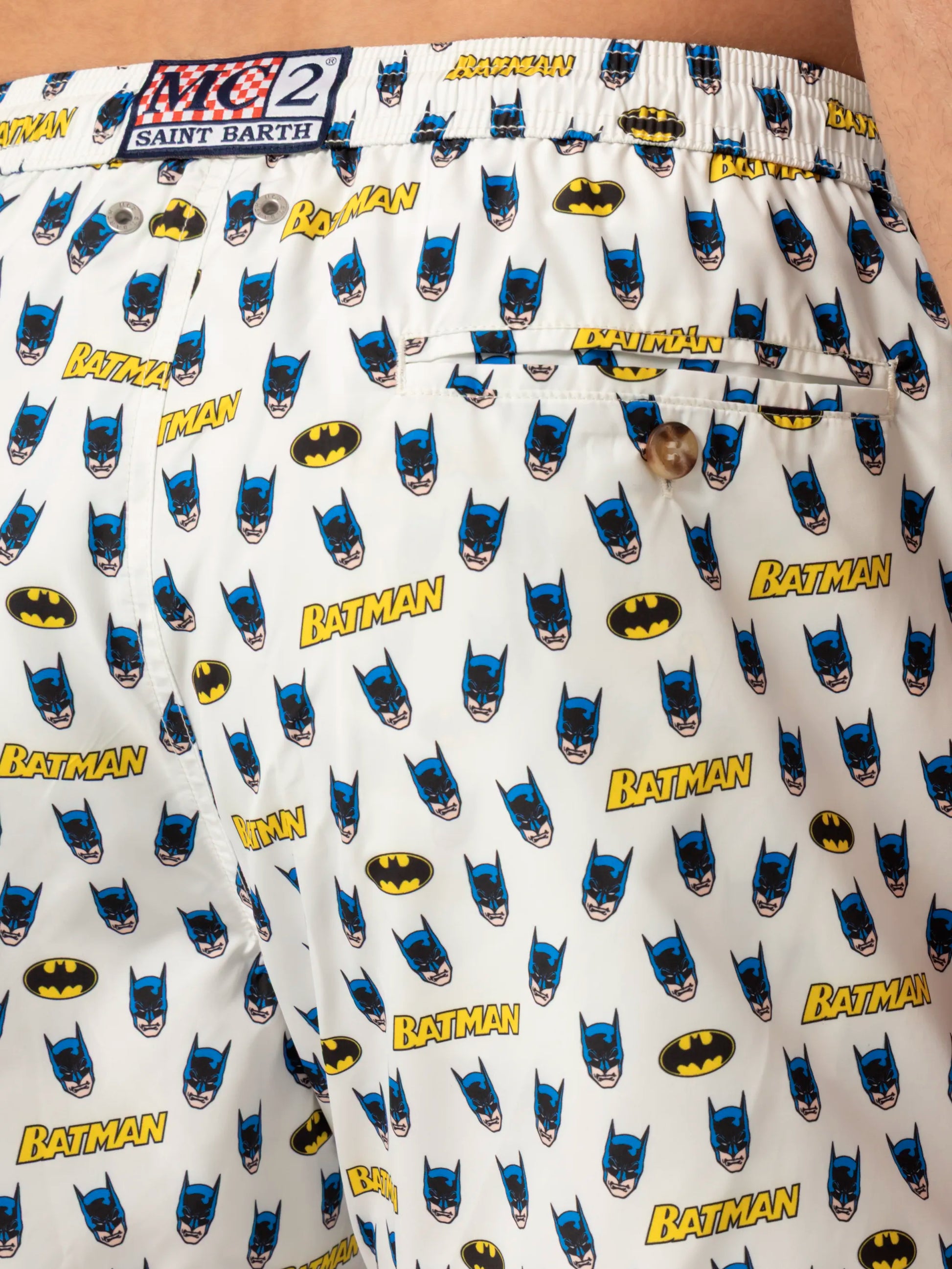Lightweight fabric swim shorts Lighting with Batman print | BATMAN® SPECIAL EDITION - MC2 Saint Barth