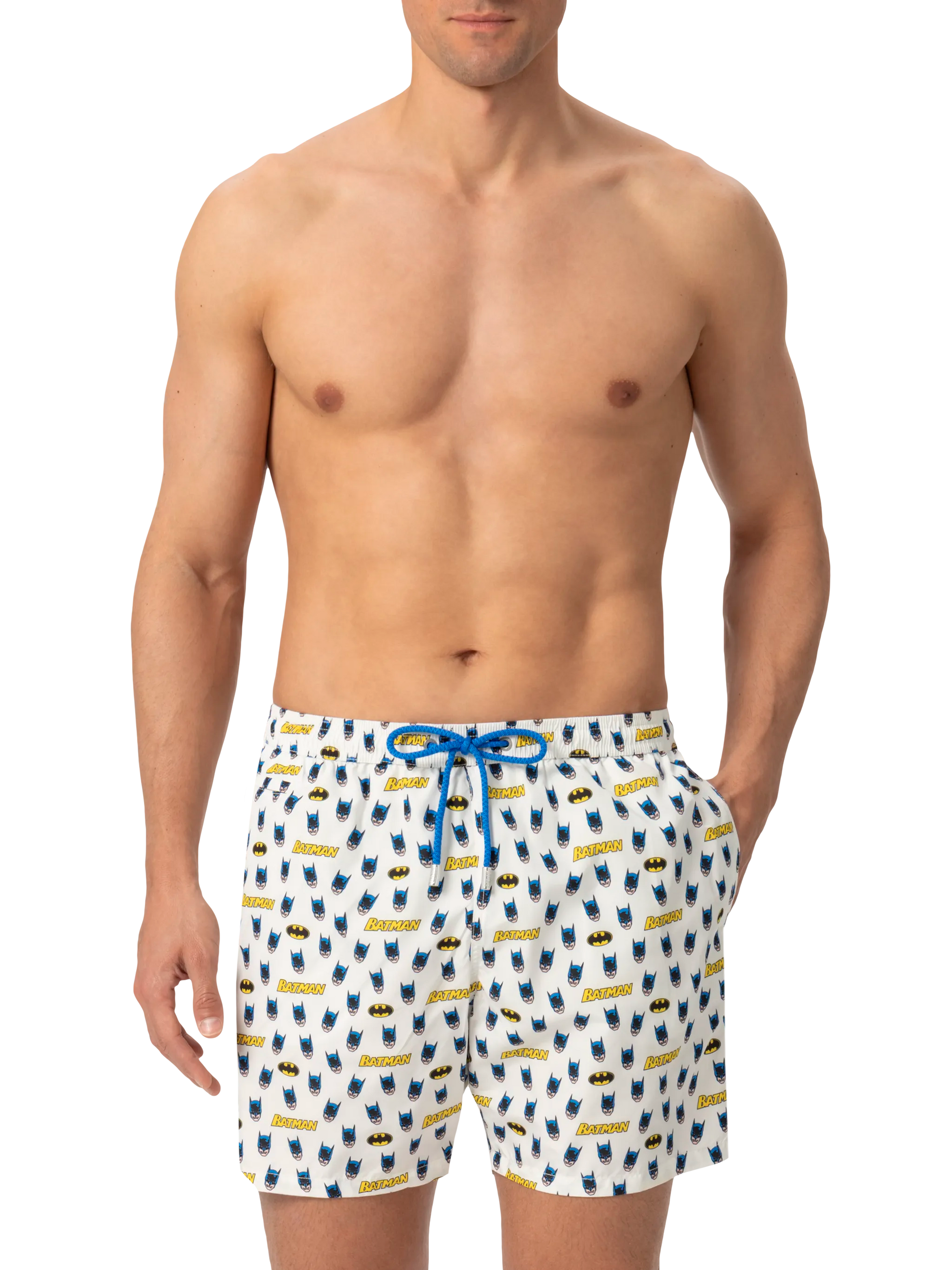 Lightweight fabric swim shorts Lighting with Batman print | BATMAN® SPECIAL EDITION - MC2 Saint Barth