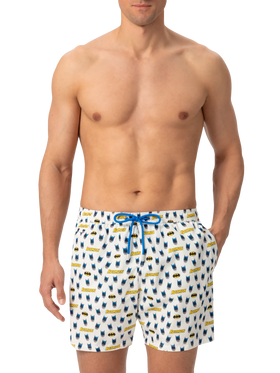 Lightweight fabric swim shorts Lighting with Batman print | BATMAN® SPECIAL EDITION - MC2 Saint Barth