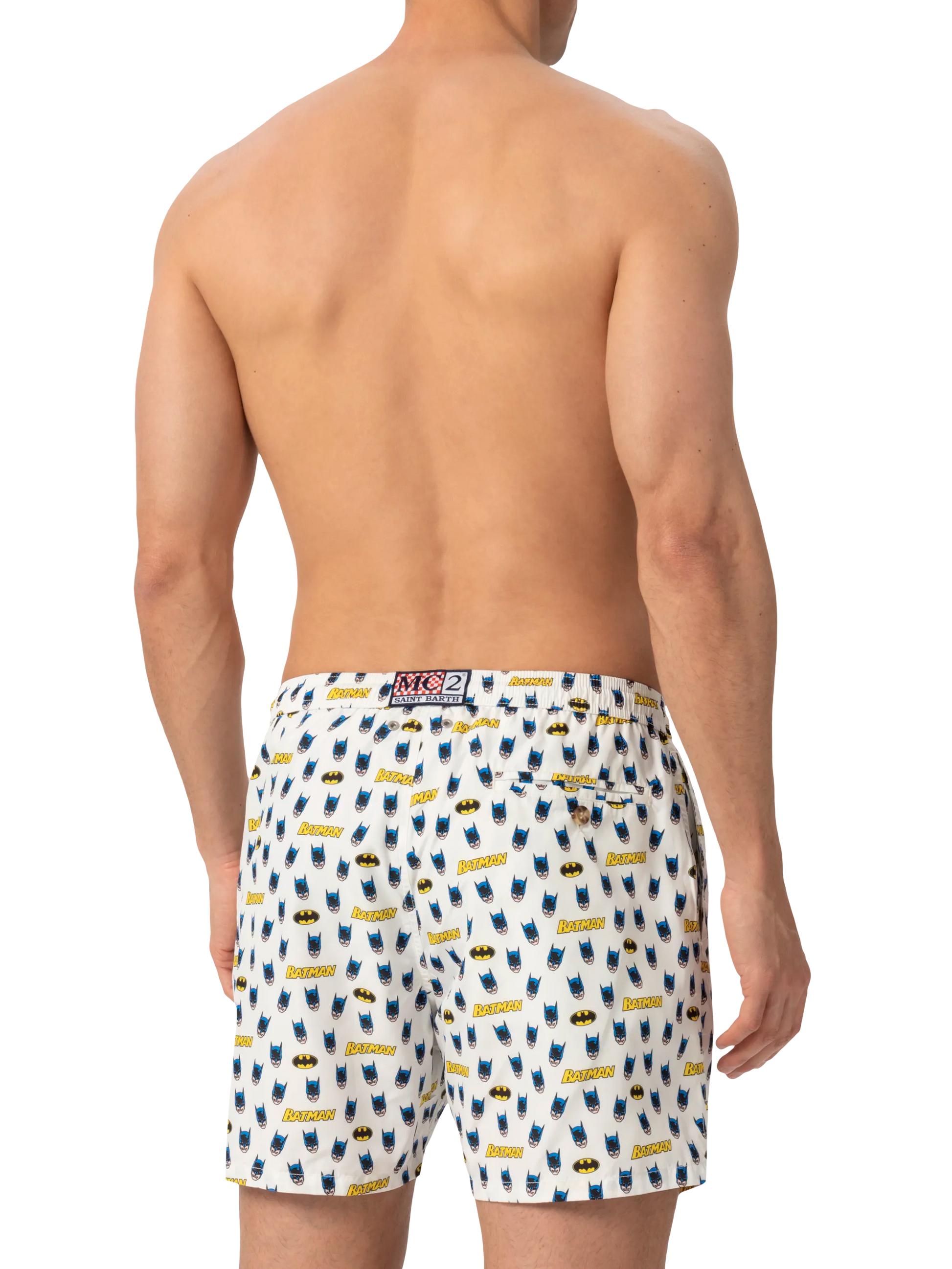 Lightweight fabric swim shorts Lighting with Batman print | BATMAN® SPECIAL EDITION - MC2 Saint Barth