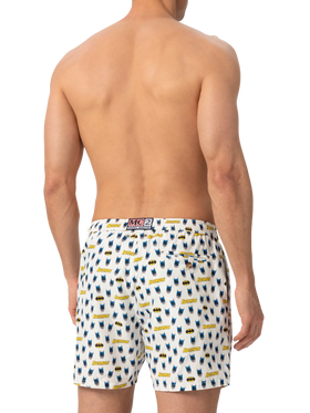 Lightweight fabric swim shorts Lighting with Batman print | BATMAN® SPECIAL EDITION - MC2 Saint Barth