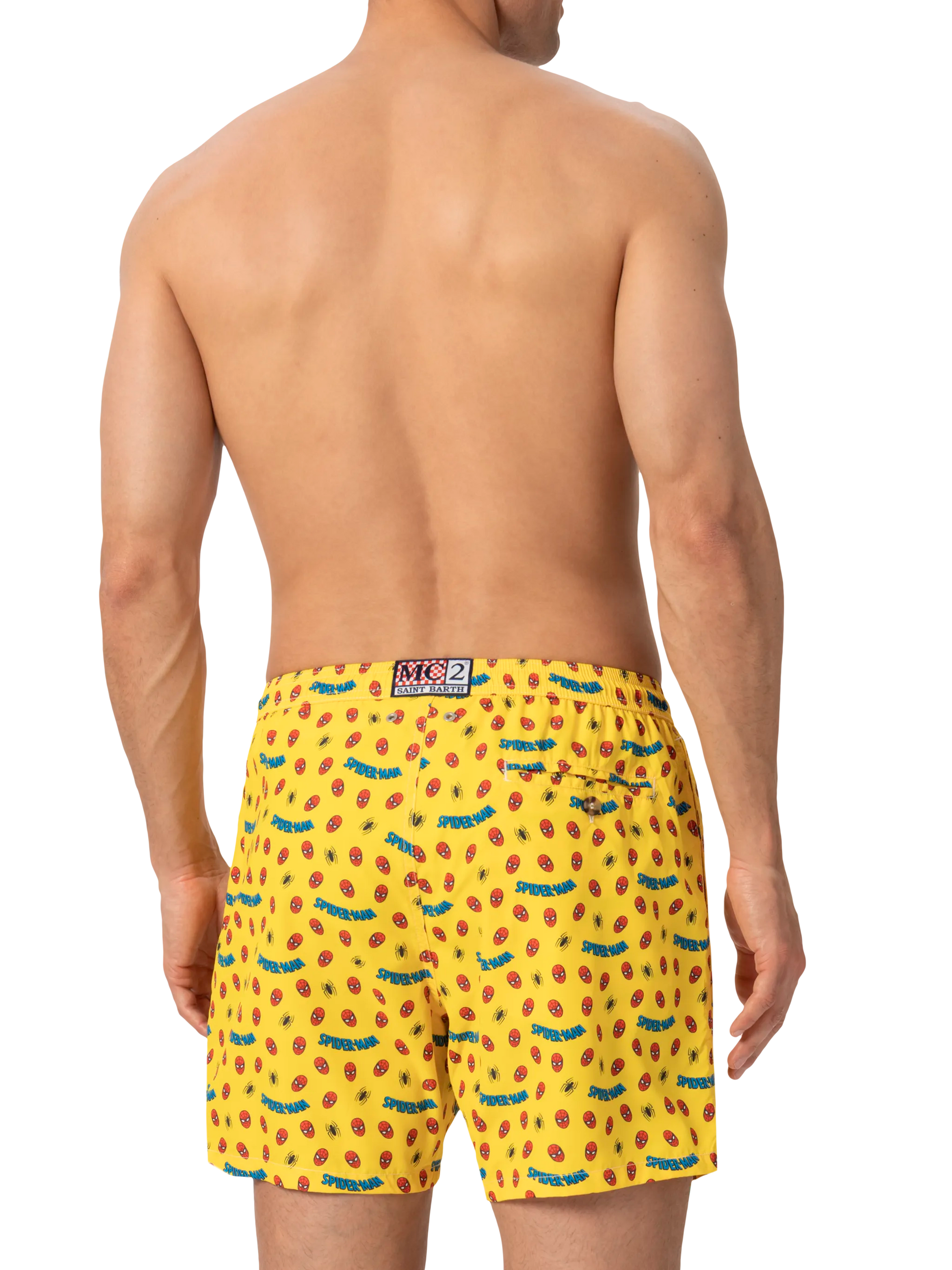 Lightweight fabric swim shorts Lighting with Spiderman print | MARVEL SPECIAL EDITION - MC2 Saint Barth
