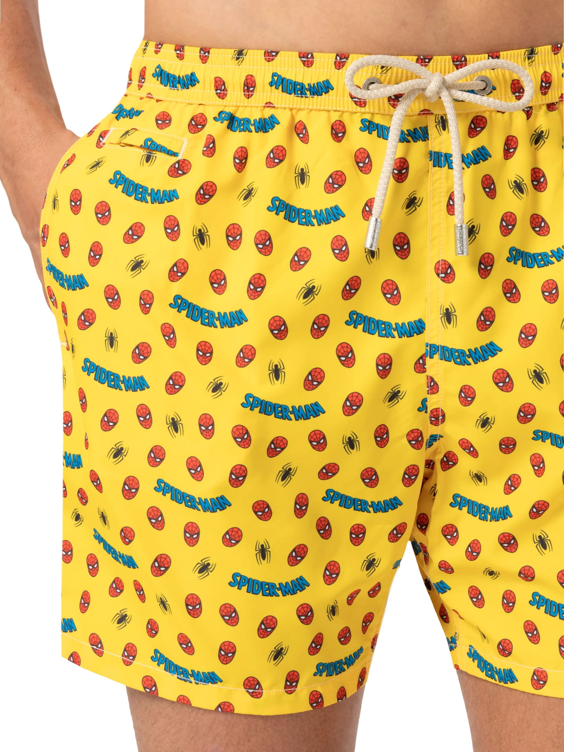 Lightweight fabric swim shorts Lighting with Spiderman print | MARVEL SPECIAL EDITION - MC2 Saint Barth