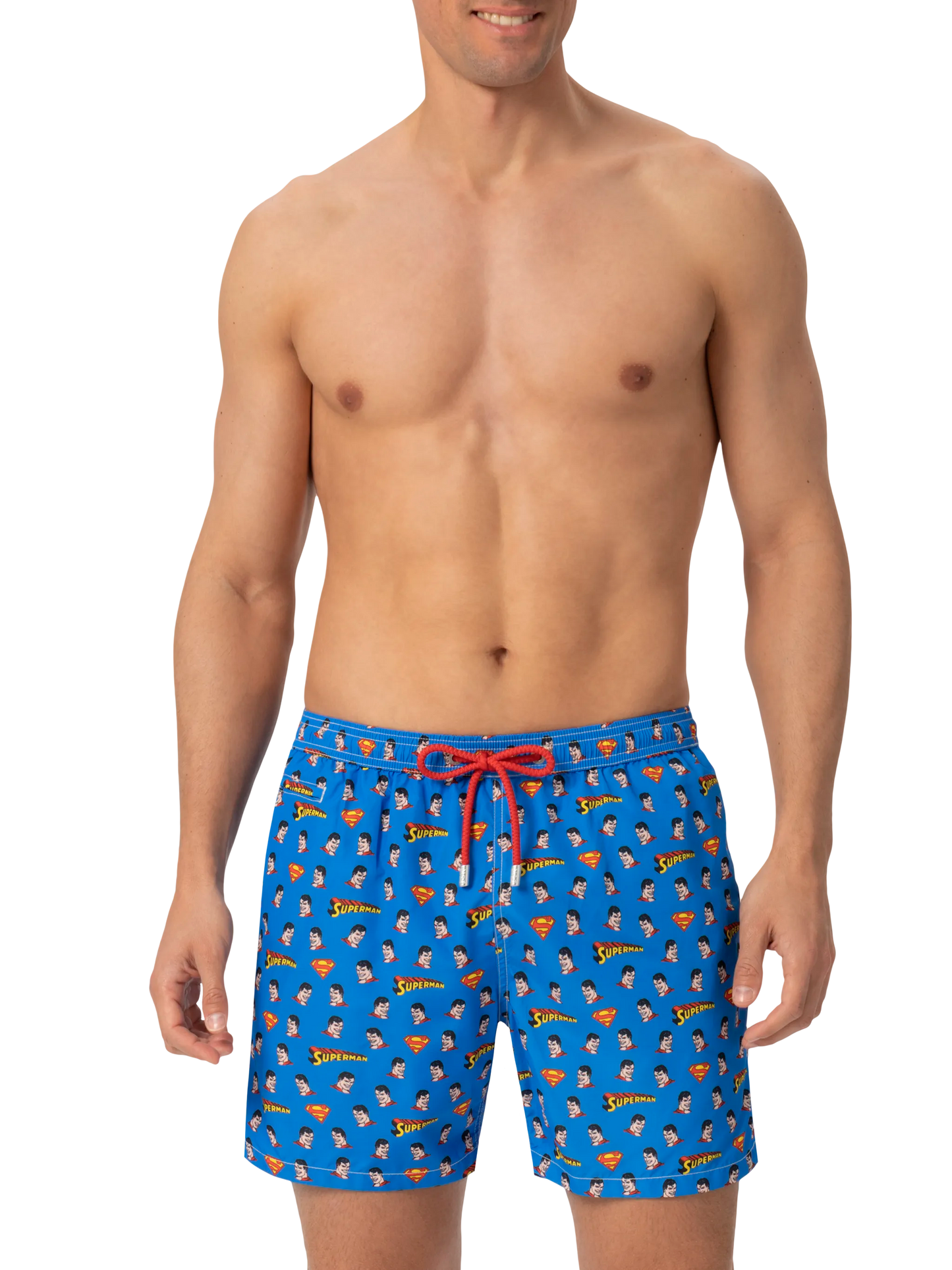 Lightweight fabric swim shorts Lighting with Superman print | MARVEL SPECIAL EDITION - MC2 Saint Barth