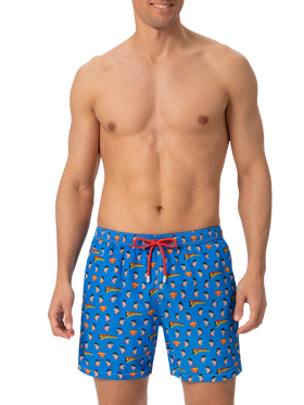 Lightweight fabric swim shorts Lighting with Superman print | MARVEL SPECIAL EDITION - MC2 Saint Barth