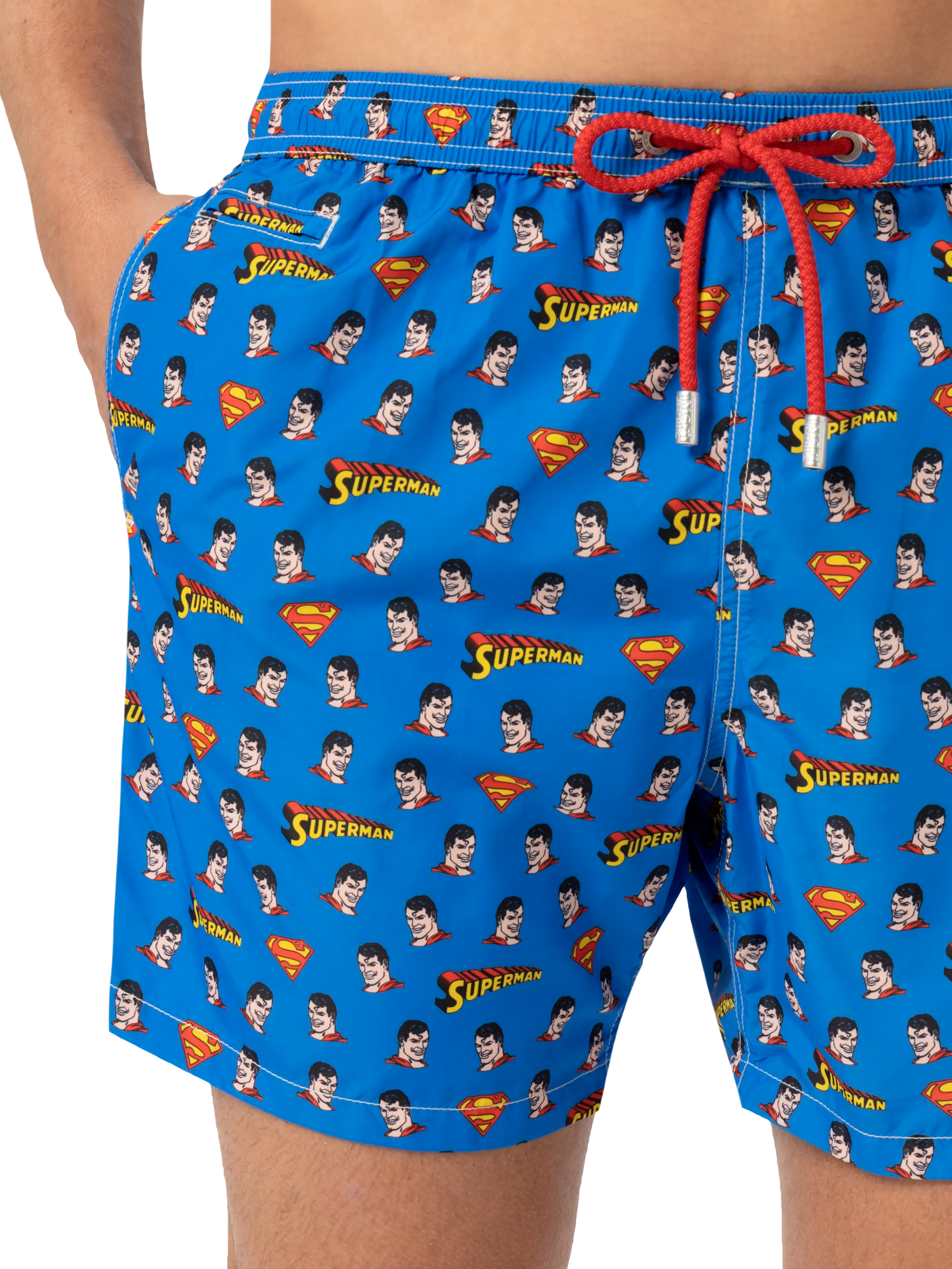 Lightweight fabric swim shorts Lighting with Superman print | MARVEL SPECIAL EDITION - MC2 Saint Barth