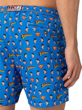 Lightweight fabric swim shorts Lighting with Superman print | MARVEL SPECIAL EDITION - MC2 Saint Barth