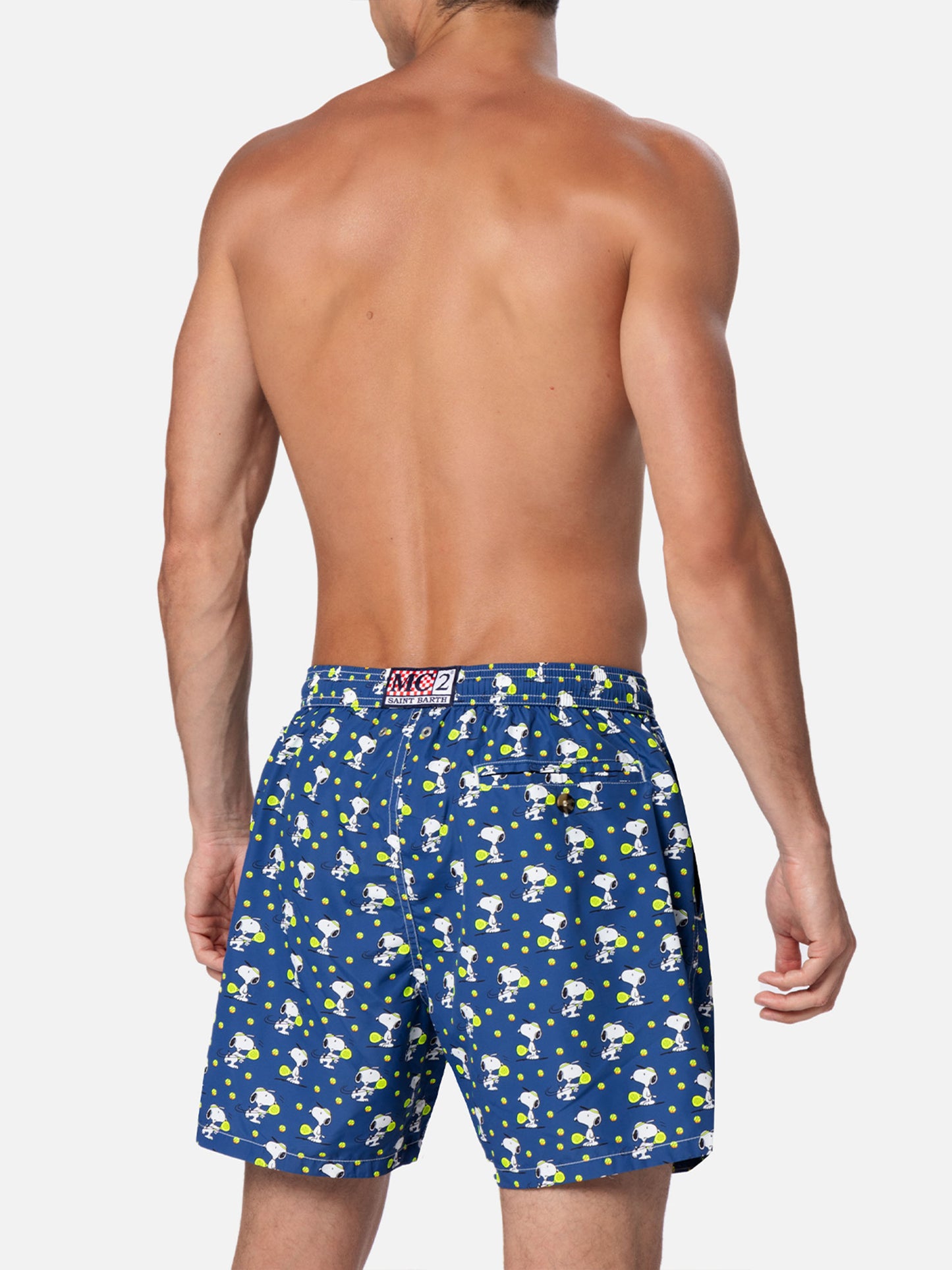 Lightweight fabric swim shorts Lighting with Superman print | SNOOPY PEANUTS® SPECIAL EDITION - MC2 Saint Barth
