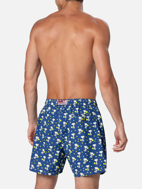 Lightweight fabric swim shorts Lighting with Superman print | SNOOPY PEANUTS® SPECIAL EDITION - MC2 Saint Barth