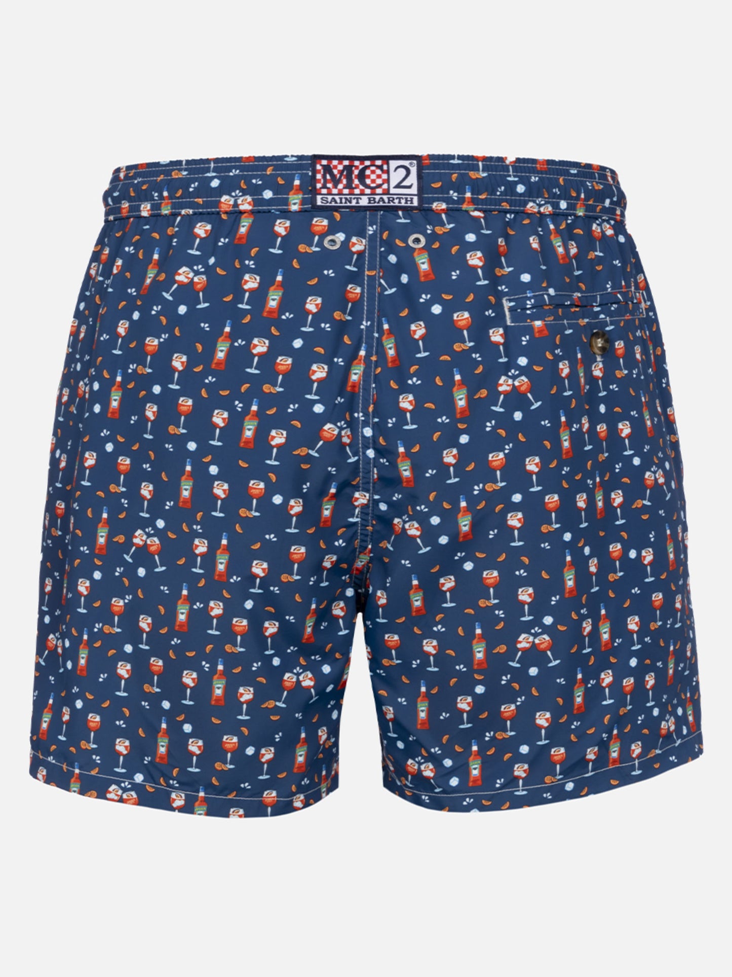 Costume da bagno da uomo in tessuto leggero Lighting Micro Fantasy con stampa Aperol Spritz | EDIZIONE SPECIALE APEROL