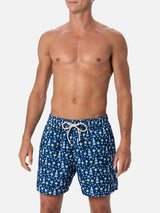 Man lightweight fabric swim-shorts Lighting Micro Fantasy with Gin Mare print | GIN MARE SPECIAL EDITION