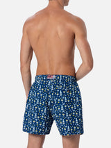 Man lightweight fabric swim-shorts Lighting Micro Fantasy with Gin Mare print | GIN MARE SPECIAL EDITION