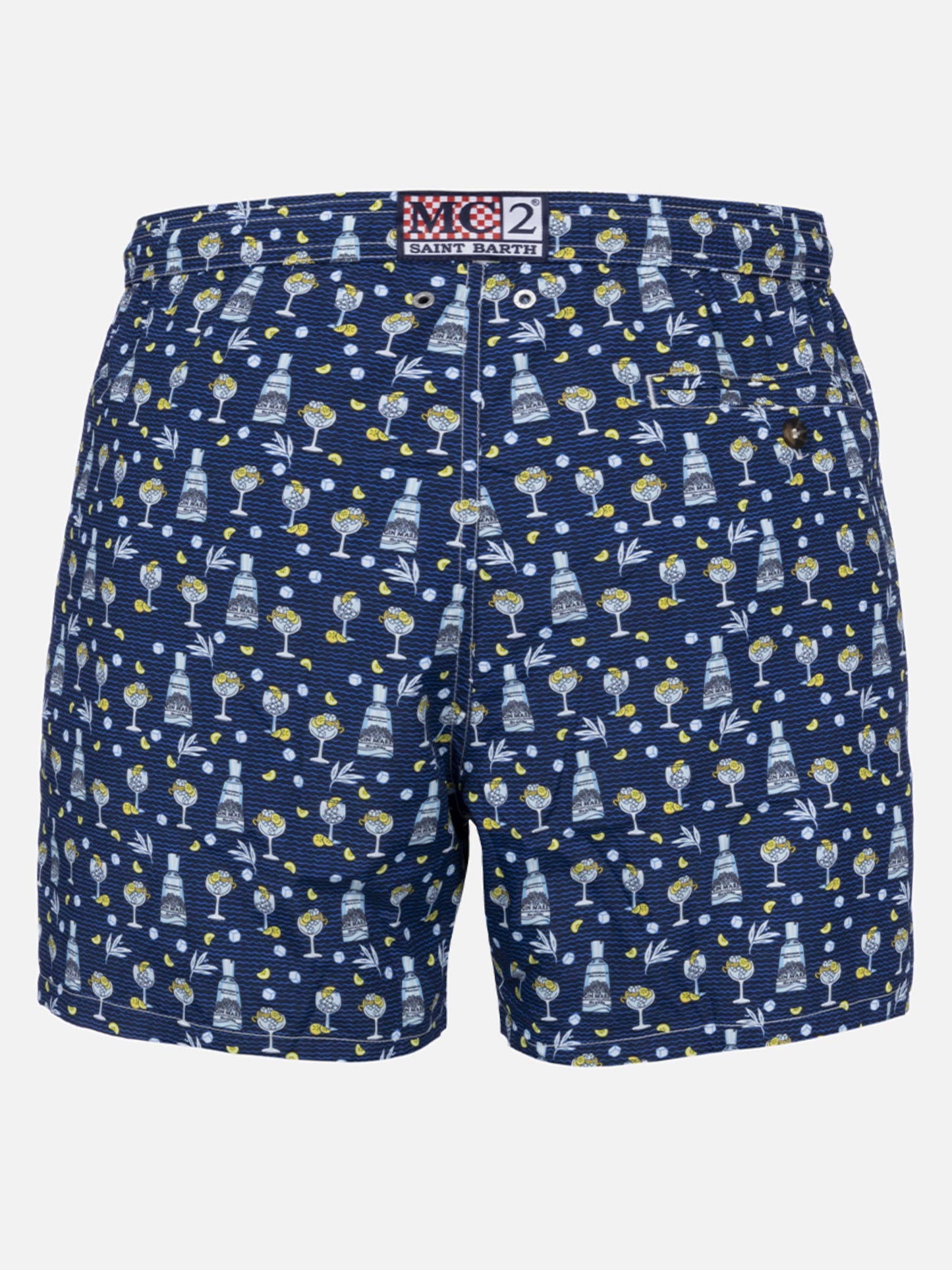 Costume da bagno da uomo in tessuto leggero Lighting Micro Fantasy con stampa Gin Mare | GIN MARE EDIZIONE SPECIALE