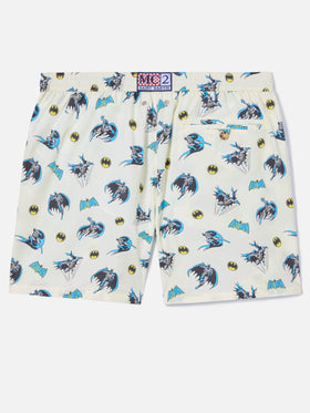 White Lighting Micro swim shorts with Batman print | Special Edition
