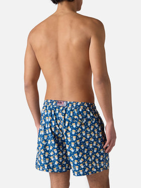 Badehose aus leichtem Stoff mit Estathè-Pack-Print | ESTATHE' FERRERO SPECIAL EDITION