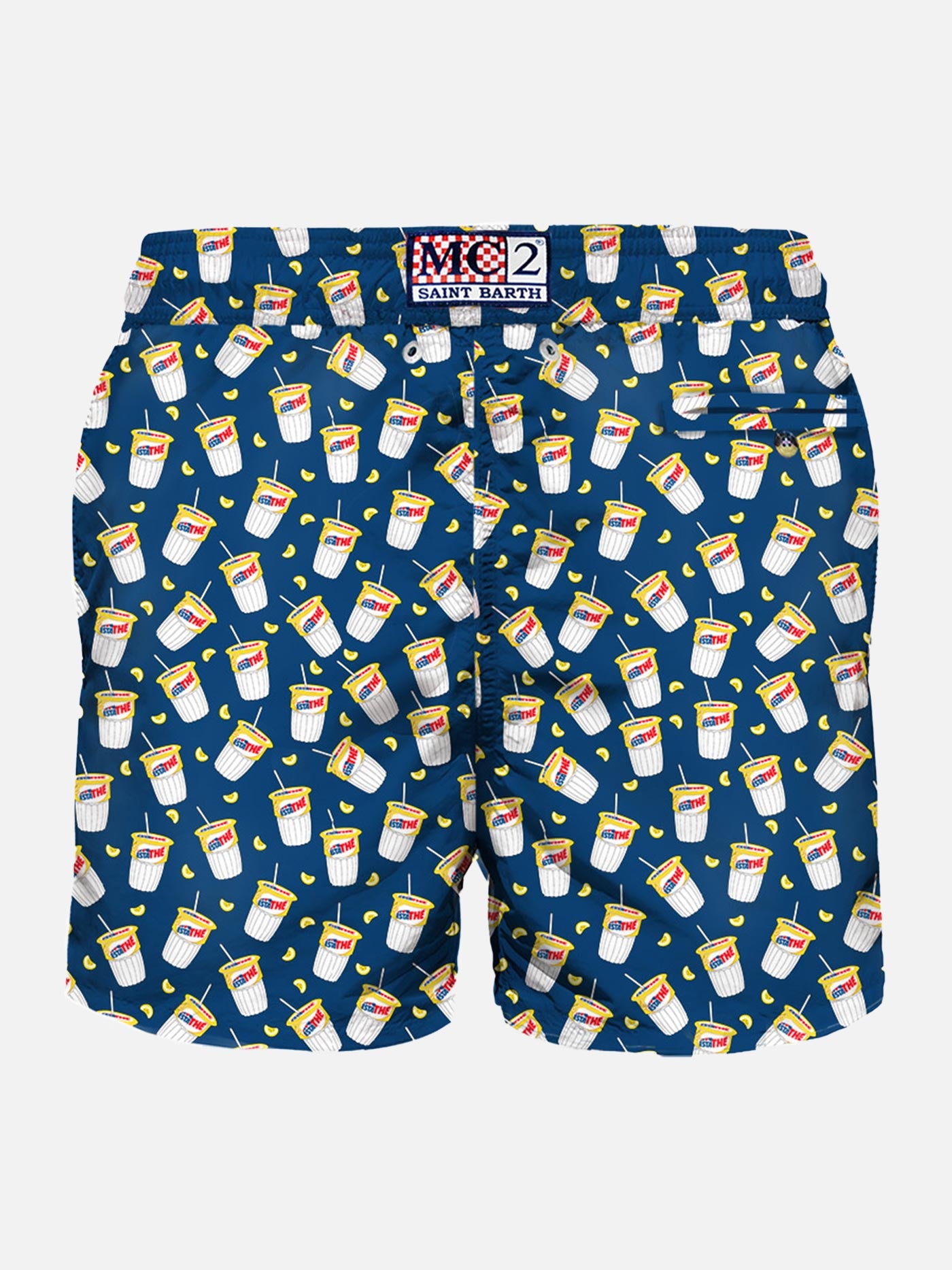 Lightweight fabric swim-shorts Lighting with Estathè pack print | ESTATHE' FERRERO SPECIAL EDITION