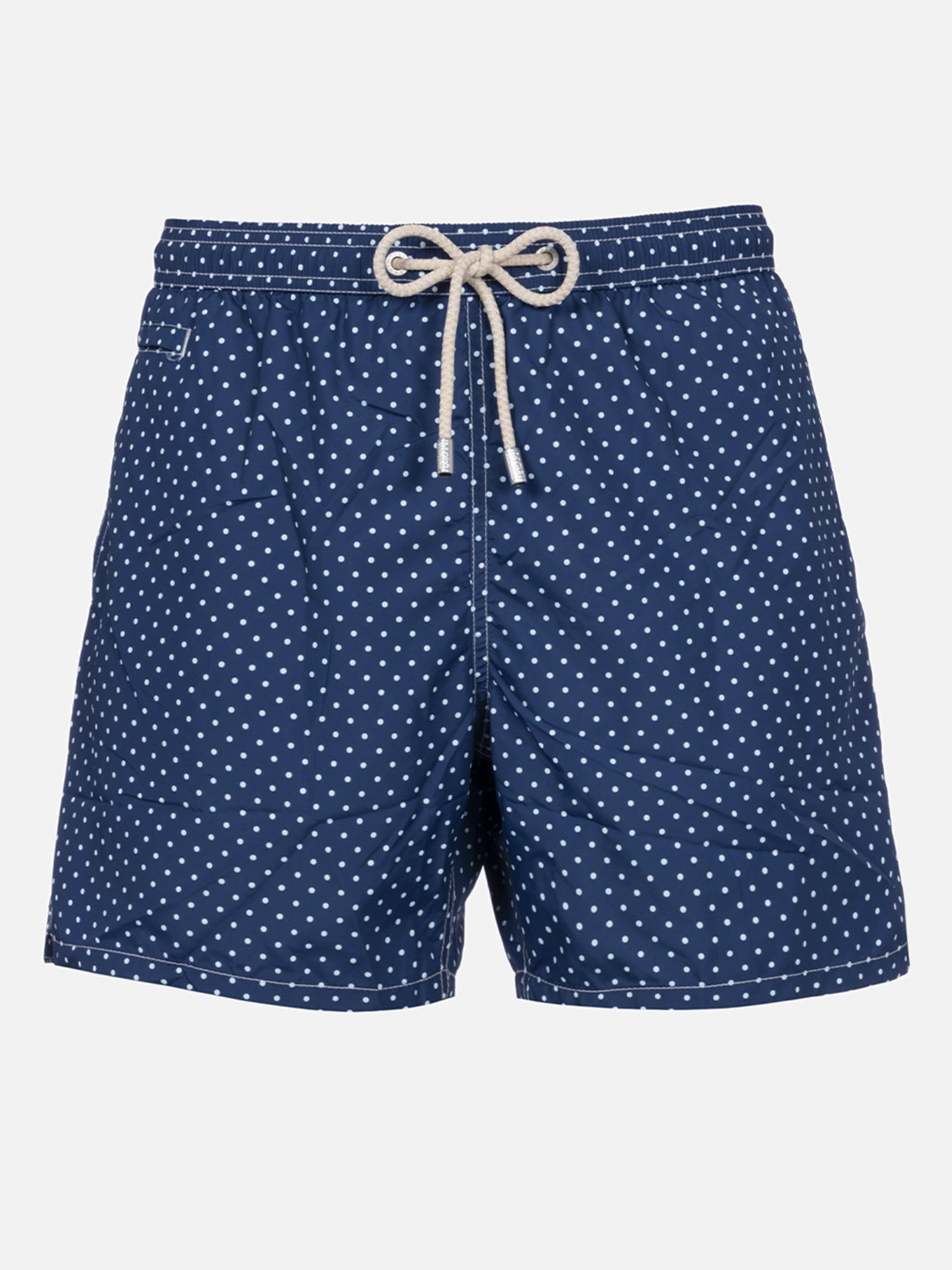 Man lightweight fabric swim-shorts Lighting Micro Fantasy with polka dots print - MC2 Saint Barth