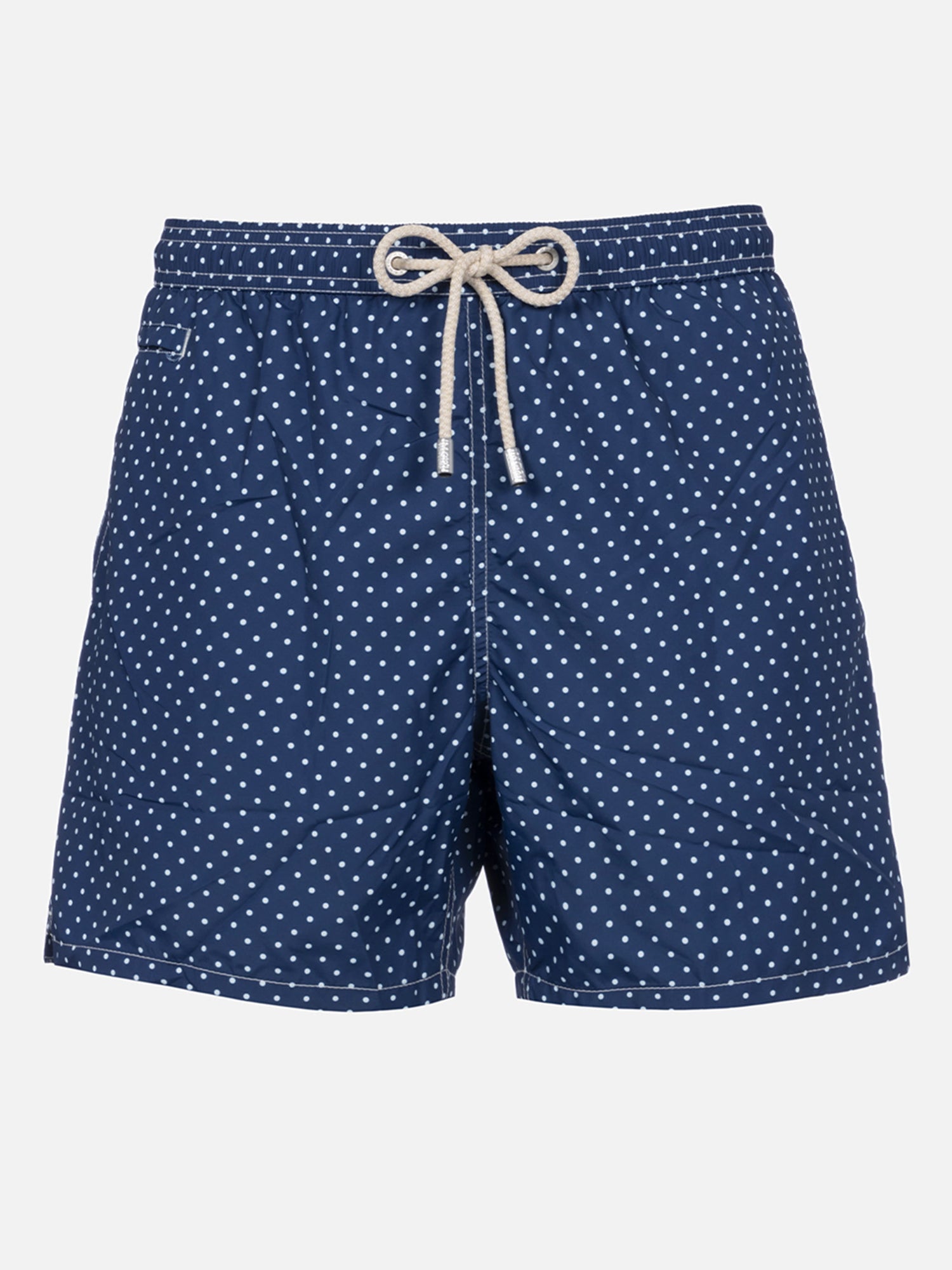 Man lightweight fabric swim-shorts Lighting Micro Fantasy with polka dots print - MC2 Saint Barth