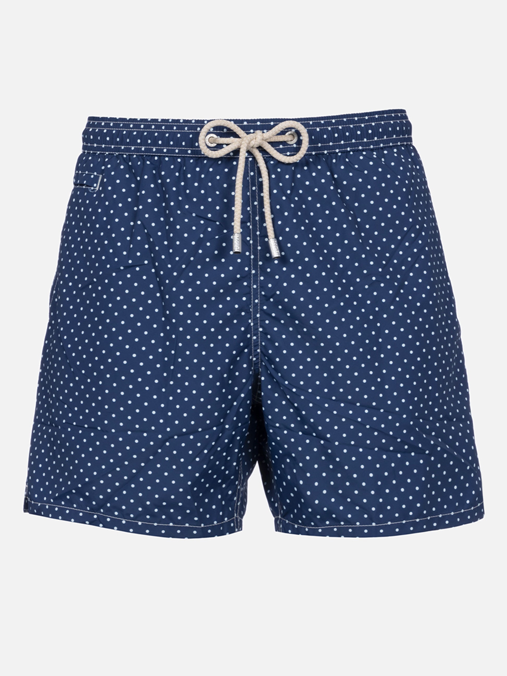 Man lightweight fabric swim-shorts Lighting Micro Fantasy with polka dots print - MC2 Saint Barth