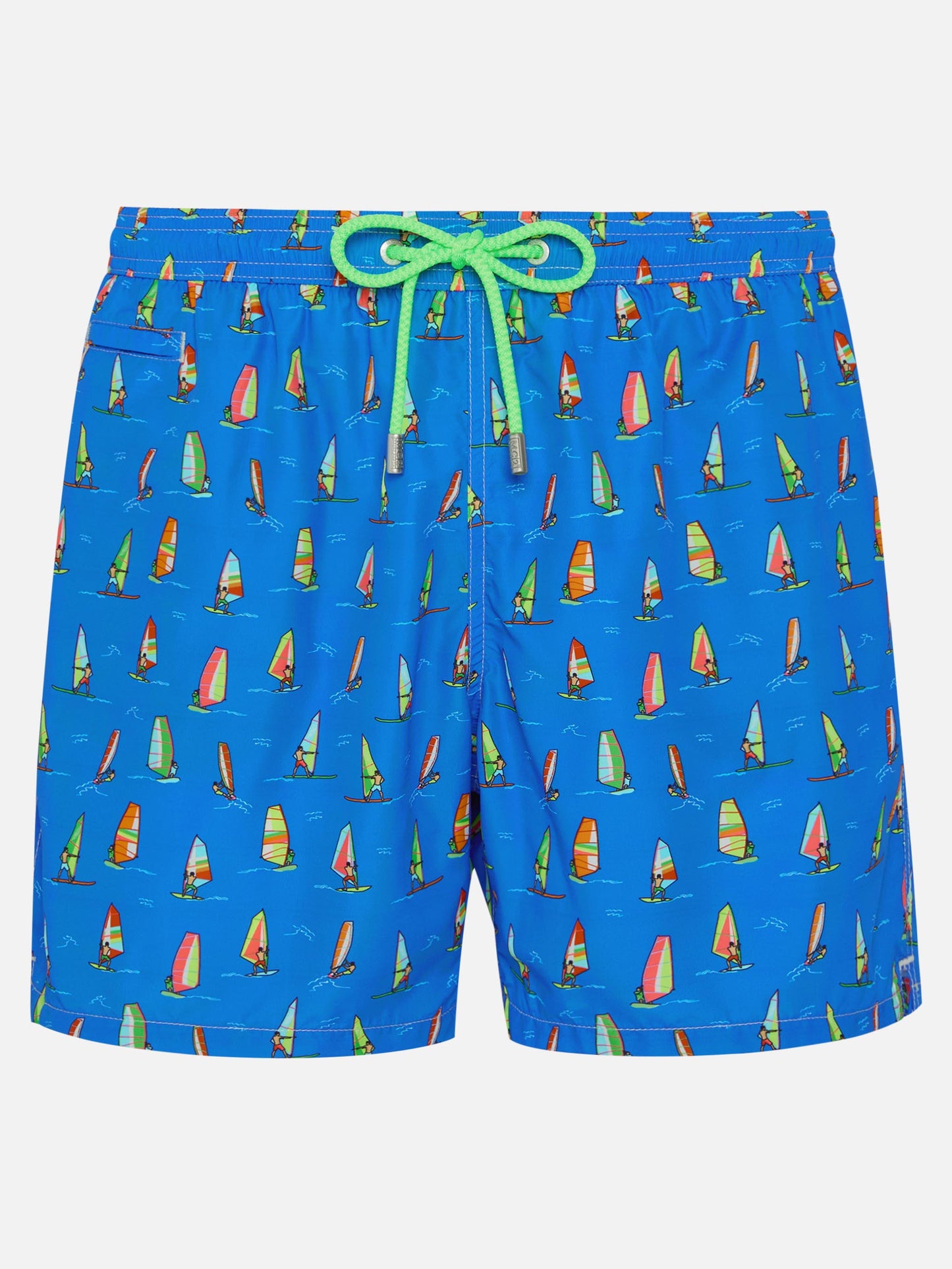 Herren-Badeshorts aus leichtem Stoff mit Windsurf-Print