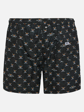 Lightweight fabric swim shorts Lighting with One Piece skull print | ONE PIECE® SPECIAL EDITION