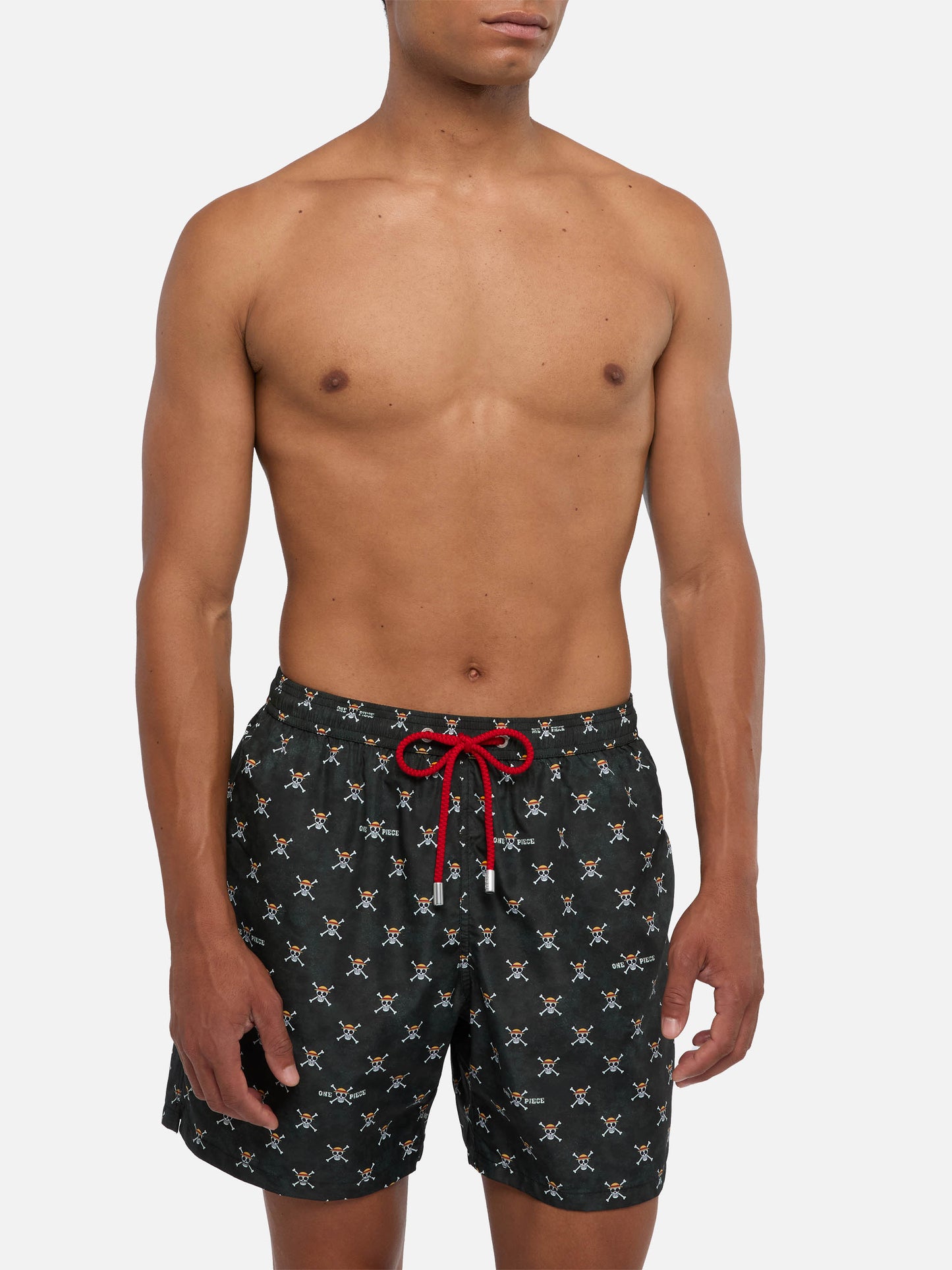 Lightweight fabric swim shorts Lighting with One Piece skull print | ONE PIECE® SPECIAL EDITION
